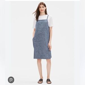 Eileen Fisher Organic Hemp Chambray Dress with Pockets!